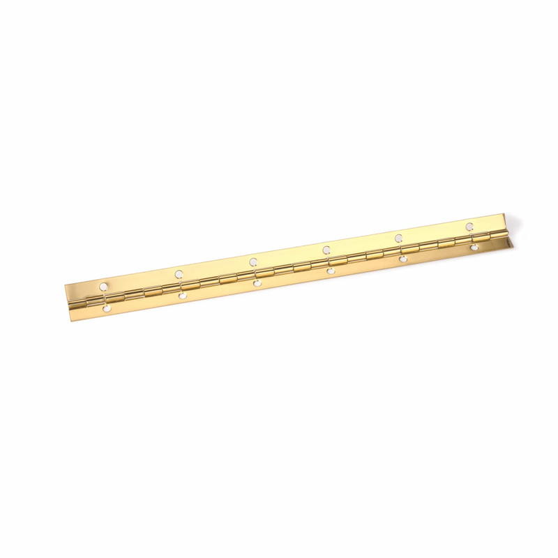 Piano Hinge - Size:1-1/2" x 48" - Finish:Brass Plated